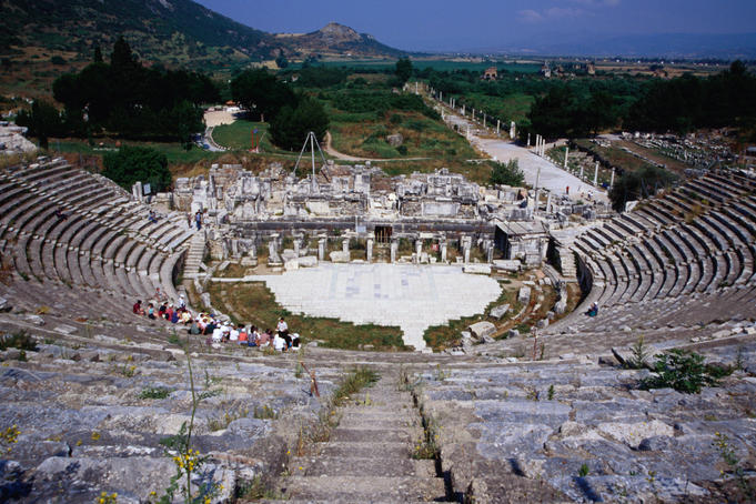 Amphitheater in Ephesus (Efes), Turkey
